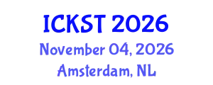 International Conference on Knowledge and Smart Technology (ICKST) November 04, 2026 - Amsterdam, Netherlands