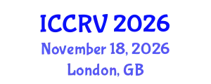 International Conference on Computer and Robot Vision (ICCRV) November 18, 2026 - London, United Kingdom