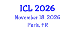 International Conference on Learning (ICL) November 18, 2026 - Paris, France