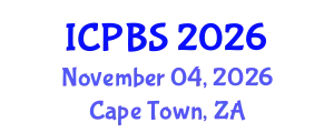 International Conference on Psychological, Behavioral and Science (ICPBS) November 04, 2026 - Cape Town, South Africa