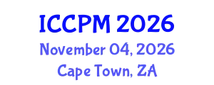 International Conference on Construction and Project Management (ICCPM) November 04, 2026 - Cape Town, South Africa