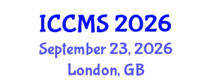 International Conference on Clinical Mass Spectrometry (ICCMS) September 23, 2026 - London, United Kingdom