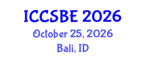 International Conference on Cognitive, Social and Behavioural Sciences (ICCSBE) October 25, 2026 - Bali, Indonesia
