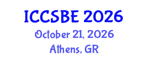 International Conference on Cognitive, Social and Behavioural Sciences (ICCSBE) October 21, 2026 - Athens, Greece
