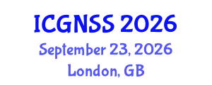 International Conference on Global Navigation Satellite Systems (ICGNSS) September 23, 2026 - London, United Kingdom