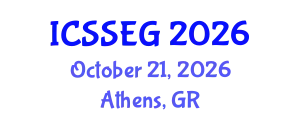 International Conference on Social Sciences, Economics and Geography (ICSSEG) October 21, 2026 - Athens, Greece