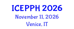 International Conference on Environmental Pollution and Public Health (ICEPPH) November 11, 2026 - Venice, Italy