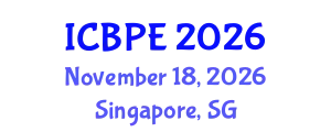 International Conference on Biomedical and Pharmaceutical Engineering (ICBPE) November 18, 2026 - Singapore, Singapore