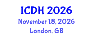 International Conference on Digital Heritage (ICDH) November 18, 2026 - London, United Kingdom