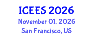 International Conference on Earthquake Engineering and Seismology (ICEES) November 01, 2026 - San Francisco, United States