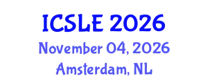 International Conference on Sports Law and Ethics (ICSLE) November 04, 2026 - Amsterdam, Netherlands