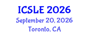 International Conference on Sports Law and Ethics (ICSLE) September 20, 2026 - Toronto, Canada