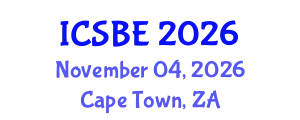 International Conference on Sustainable Built Environment (ICSBE) November 04, 2026 - Cape Town, South Africa