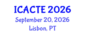 International Conference on Advanced Computer Theory and Engineering (ICACTE) September 20, 2026 - Lisbon, Portugal