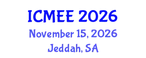 International Conference on Mechanical and Electrical Engineering (ICMEE) November 15, 2026 - Jeddah, Saudi Arabia