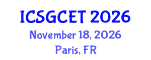 International Conference on Smart Grid and Clean Energy Technologies (ICSGCET) November 18, 2026 - Paris, France