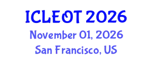 International Conference on e-Learning e-Education and Online Training (ICLEOT) November 01, 2026 - San Francisco, United States