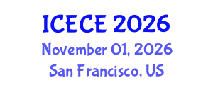 International Conference on Electrical and Control Engineering (ICECE) November 01, 2026 - San Francisco, United States