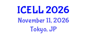 International Conference on English Literature and Linguistics (ICELL) November 11, 2026 - Tokyo, Japan