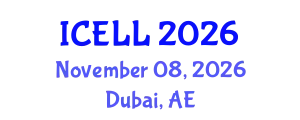 International Conference on English Literature and Linguistics (ICELL) November 08, 2026 - Dubai, United Arab Emirates