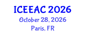 International Conference on Electrical Engineering and Automation Control (ICEEAC) October 28, 2026 - Paris, France
