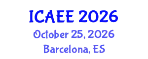International Conference on Automobile and Electrical Engineering (ICAEE) October 25, 2026 - Barcelona, Spain