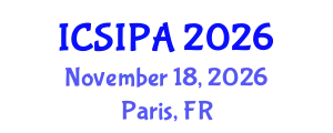 International Conference on Signal, Image Processing and Applications (ICSIPA) November 18, 2026 - Paris, France