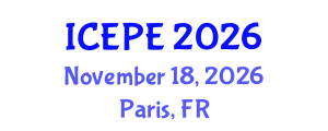 International Conference on Environmental Protection Engineering (ICEPE) November 18, 2026 - Paris, France