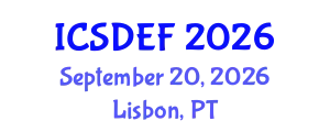 International Conference on Sustainable Development and Ecological Footprint (ICSDEF) September 20, 2026 - Lisbon, Portugal