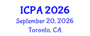 International Conference on Precision Agriculture (ICPA) September 20, 2026 - Toronto, Canada