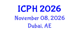 International Conference on Public Health (ICPH) November 08, 2026 - Dubai, United Arab Emirates