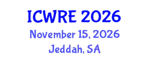 International Conference on Water Resources Engineering (ICWRE) November 15, 2026 - Jeddah, Saudi Arabia