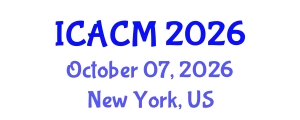 International Conference on Advanced Composite Materials (ICACM) October 07, 2026 - New York, United States