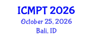 International Conference on Materials Processing Technology (ICMPT) October 25, 2026 - Bali, Indonesia