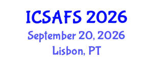 International Conference on Sustainable Agriculture Farming Systems (ICSAFS) September 20, 2026 - Lisbon, Portugal