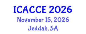 International Conference on Architectural, Civil and Construction Engineering (ICACCE) November 15, 2026 - Jeddah, Saudi Arabia