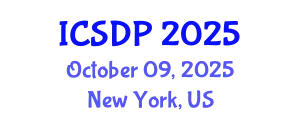 International Conference on Sustainable Development and Planning (ICSDP) October 09, 2025 - New York, United States