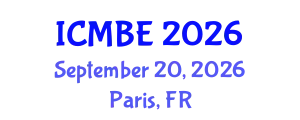 International Conference on Molecular Biology and Evolution (ICMBE) September 20, 2026 - Paris, France
