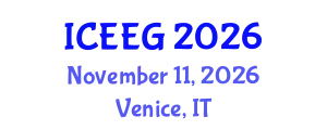 International Conference on Environmental and Engineering Geophysics (ICEEG) November 11, 2026 - Venice, Italy