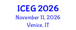 International Conference on Engineering Geophysics (ICEG) November 11, 2026 - Venice, Italy