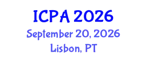 International Conference on Plants Agriculture (ICPA) September 20, 2026 - Lisbon, Portugal