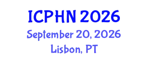 International Conference on Public Health Nutrition (ICPHN) September 20, 2026 - Lisbon, Portugal