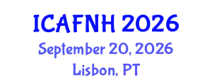 International Conference on Agrilife, Food, Nutrition and Health (ICAFNH) September 20, 2026 - Lisbon, Portugal