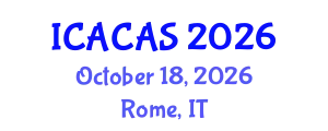 International Conference on Analytical Chemistry and Applied Spectroscopy (ICACAS) October 18, 2026 - Rome, Italy