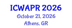 International Conference on Wavelet Analysis and Pattern Recognition (ICWAPR) October 21, 2026 - Athens, Greece