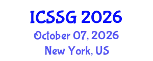 International Conference on Spatial Statistics and Geostatistics (ICSSG) October 07, 2026 - New York, United States