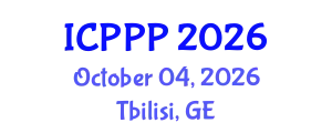 International Conference on Pharmaceutics, Pharmacognosy and Pharmacology (ICPPP) October 04, 2026 - Tbilisi, Georgia