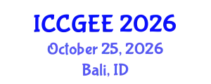 International Conference on Corporate Governance in Emerging Economies (ICCGEE) October 25, 2026 - Bali, Indonesia