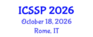 International Conference on Social Science and Psychology (ICSSP) October 18, 2026 - Rome, Italy