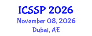 International Conference on Social Science and Psychology (ICSSP) November 08, 2026 - Dubai, United Arab Emirates